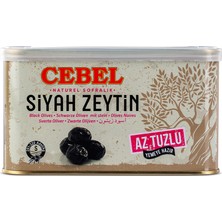 Cebel Siyah Zeytin Az Tuzlu   750 gr  Teneke