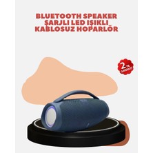 Dekofon Renkli LED Efektli Suya Dayanıklı Taşınabilir Kablosuz Hoparlör