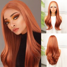 Sb Shopping Bakır Fiber Sentetik Hafif Dalgalı Tül Peruk