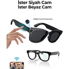 Dekofon Pro Max Akıllı Gözlük Kameralı Yapay Zeka,müzik Dinleme,telefon ile Konuşma Bluetooth