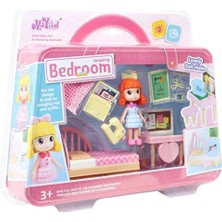 Cicciobello Oyuncak Bebek Nala'nın Ev Oyun ve Yatak Odası Seti MG-6303A-B