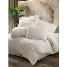 Sb Shopping 3D Nakışlı Çift Kişilik Saten Nev Takımı Pure Ekru