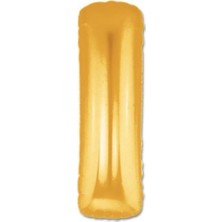 Dekofon Altın Sarısı Folyo Harf Balon 1 Metre