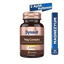 Dynavit Mag Complex 200mg Magnezyum Kompleks 3lü Form (Malat-Sitrat-Bisglisinat) 60 Tab–Kas & Kemik & Enerji