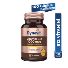 Dynavit Vitamin B12 1000 mcg 100 Dilaltı Tablet - Hafıza - Methylcobalamin