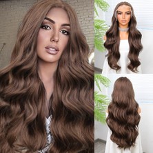 Sb Shopping Bebek Kumralı Fiber Sentetik Geniş Dalgalı Tül Peruk