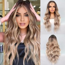 Sb Shopping Kumral Platin Ombre Balköpüğü Röfleli Tül Peruk