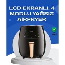 Aksiyon Global 6l Yağsız Fritöz 2400W Dokunmatik Ekran Otomatik Kapanma Airfryer - Lisinya