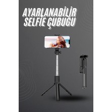 Aksiyon Global Selfie Çubuğu Tripod Bluetooth Kumandalı Selfie Çubuğu Telefon Tutucu - Lisinya