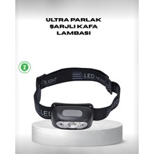 Dekofon Gece Balıkçılığı Için Ultra Parlak Şarjlı Kafa Lambası | 4 Işık Modu + USB Şarj