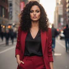 Sb Shopping Gerçek Front Lace Tül Peruk / Derin Dalgalı / Doğal 50/55CM