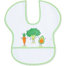 Messy Duck Yarım Kollu Poli Mama Önlük - Sebzeler