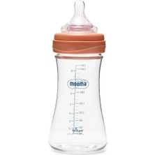 Mooma Neutra Tritan Biberon 250 ml 6-18 Ay Orta Akış Mercan Pembe