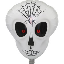 BYZM Örümcek Ağ Desenli Iskelet Folyo Balon