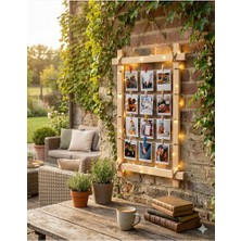 Chn Mavera Sanat 58 Ahşap Ledli Fotoğraf Çerçevesi