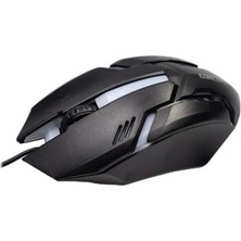 BYZM USB Kablolu Işıklı 3D Optik Mouse