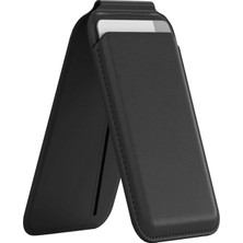 Hype Store Walletmag 2.0 iPhone Için Magsafe Özellikli 4 Kartlı Katlanabilir Stantlı Manyetik Cüzdan (Siyah)
