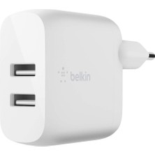 Hype Store Belkin Boost Charge Usb-A Şarj Cihazı, Iki Bağlantılı, 24 W iPhone 15/15 Plus, 15 Pro, 15 Pro Max ve