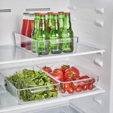 Hype Store Kırılmaz Ultra Dayanıklı Buzdolabı Düzenleyici Organizer Şeffaf - 30X21X9 cm