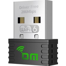 Hype Store Dm AD086 Wifi 6 USB Wireless Adaptör Wifi Alıcı Verici Access Point