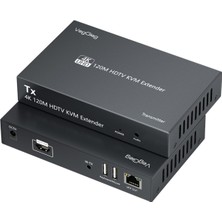 Hype Store Veggieg 4K 30Hz HDMI Kvm Extender 120 Metre CAT5E/6 HDMI Menzil Genişletici Uzatıcı