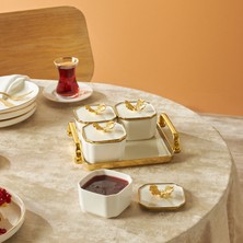 Karaca Liva 4'lü 9 Parça Tepsili Kahvaltılık