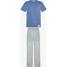 Penti Erkek Slate Silence Kısa Kollu Pijama Takımı