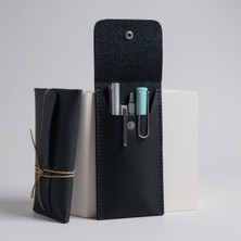 Luvo Gerçek Deri El Yapımı Kalemlik Italyan Dikiş Premium Crazy Hakiki Deri