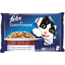 Hype Store Felix Multipack Sığır Etli Yetişkin Yaş Kedi Maması 4X85GR