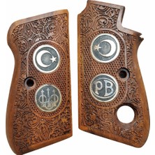 Yücel Av Bayii Beretta  7.65 mm Mod 70 Tek Düğmeli Beretta Logolu Kabza