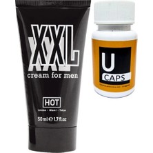 Eco Lounge Hotxxl Erkeğe Özel 50 ml Şekillendirici Krem + Yanında Ucaps Booster Erkeklere Canlandırıcı 15LI PRBG321