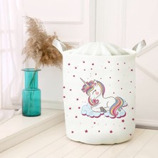 Hype Store Çok Amaçlı Oyuncak Saklama Kutusu Kirli Çamaşır Piknik Sepeti Katlanır Düzenleyici Keçe Model 00074