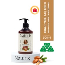 Naturix Tüm Saç Tipleri Için Doğal Argan Yağlı Saç Bakım Kremi 500 ml