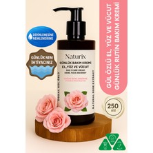 Naturix Gül Özlü Nemlendirici El Yüz Vücut Bakım Kremi 250 ml
