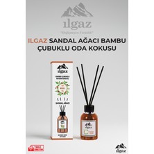 Ilgaz Sandal Oda Kokusu 110 ml Dinlendirici Sandal Ağacı Ev Parfümü Bambu Çubuklu Sandal Wood Ortam Kokusu