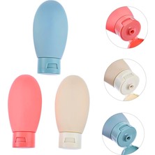 Hype Store Kyrotech 3’lü Seyahat Tipi Doldurulabilir Şişe Seti – 60 ml Boş Krem ve Şampuan Kabı, Sızdırmaz Kapa