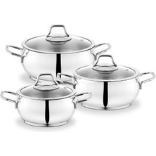 Hype Store Schafer Cookhaus Çelik Tencere Seti 6 Parça-Gümüş