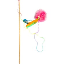 Hype Store Bypet Tüylü Çıngırak Zilli Ponponlu Kedi Oltası