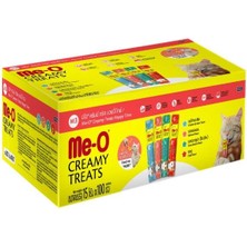 Hype Store Me-O Mutluluk Mix 4 Çeşit Kedi Krema Ödülü 25X4X15 gr
