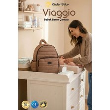 Kinder Baby Viaggio Termal Biberon Çantalı ve Alt Açma Pedli Suya Dayanıklı Bebek Bakım Çantası