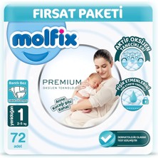 Hype Store Molfix Premium Fırsat Paketi 1 Beden 72 Adet