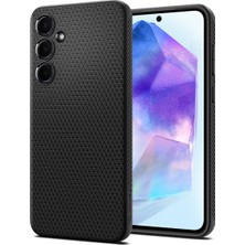 Hype Store Spigen Galaxy A55 ile Uyumlu Kılıf Liquid Air Matte Black - ACS07526