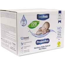 Hype Store Deep Fresh Probiyotik Alkolsüz Parabensiz Yenidoğan Bebek Islak Mendili 720 Yaprak (18 x 40 Adet)