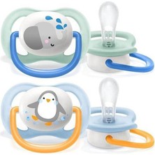 Hype Store Philips Avent Ultra Air Emzik, Erkek Bebekler Için 0-6 Ay, 2’li Paket, Ortodontik Silikon, Geniş Hav