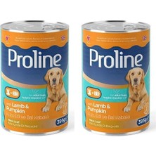 Hype Store Proline Parça Kuzu Etli ve Bal Kabaklı Pate Yetişkin Köpek Konservesi 395 gr 2li Paket