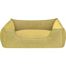 Hype Store Pet Comfort Alpha Mirandus Sarı Köpek Yatağı L 85X105CM