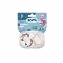 Mooma Clown & Butterfly Silikon Emzik 2’li No:1 (0–6 Ay) – BPA & BPS İçermez, Saklama Kabı Hediyeli