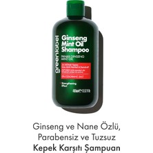 Green Label Ginseng Ve Nane Özlü Parabensiz Tuzsuz Kepek Karşıtı Bakım Ve Onarım Şampuanı 400ml