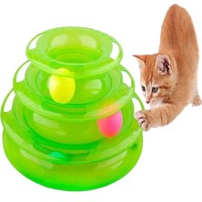 Hype Store Toplu Yuvarlak Kedi Oyuncağı Kedi Eğlencesi Pembe (Yeşil)