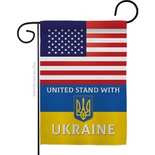 Hype Store Americana Home & Ukrayna Bahçe Bayraklı Abd Standı Bölgesel Dostluk Amerikan Ittifakı Dünya Ülke Öze